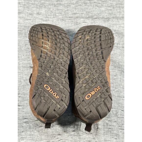 Oboz Bozeman Mid Leather Boots Mens 10.5 Brown Trail Hiking Backpacking
